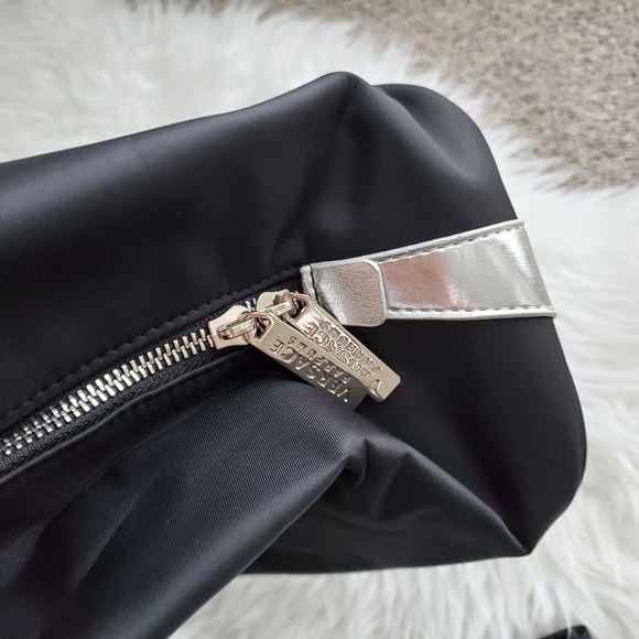 Versace Silver and Black Tote Bag with Structured Shape - Picture 8 of 9